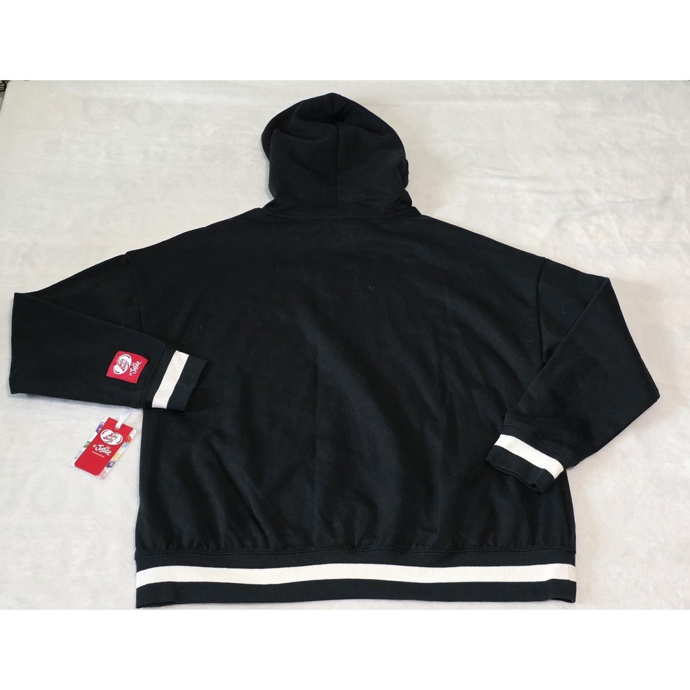 Justice x Jelly Belly LIMITED EDITION Girls XL 16/18 Black Fleece Hoodie Beans - Picture 3 of 7